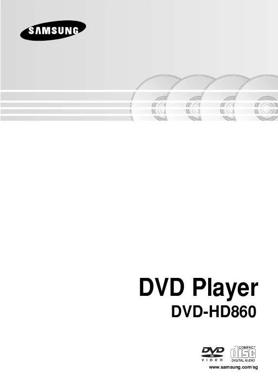 Mode d'emploi SAMSUNG DVD-HD860