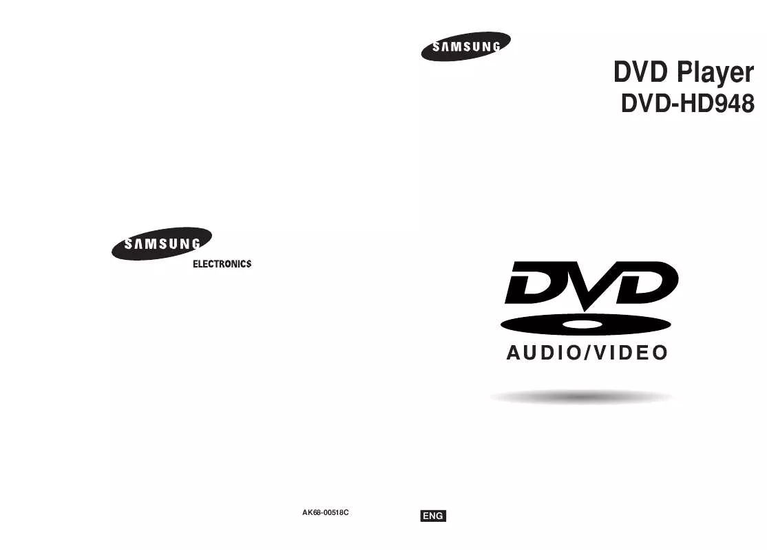 Mode d'emploi SAMSUNG DVD-HD948