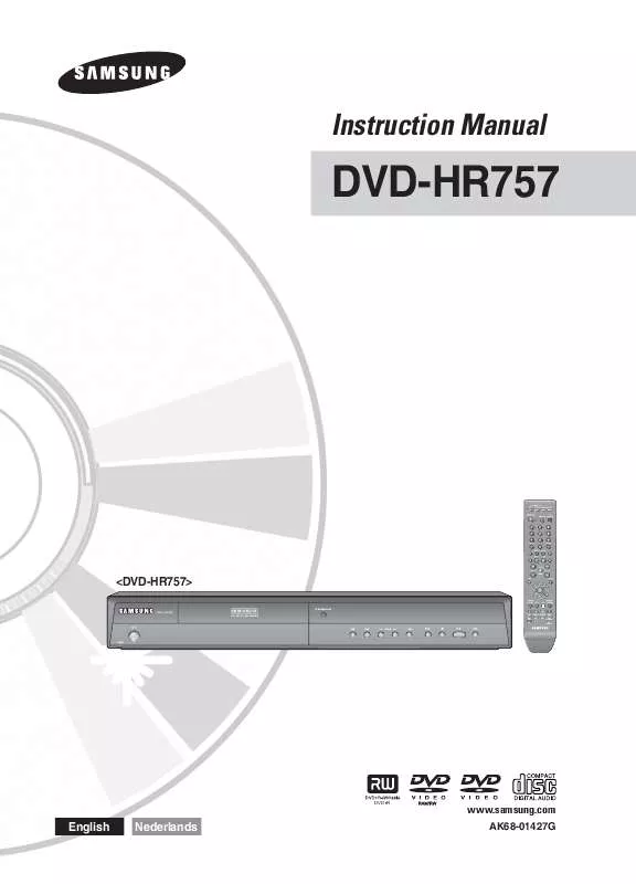 Mode d'emploi SAMSUNG DVD-HR757