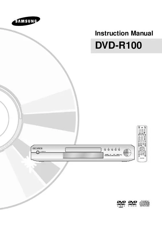 Mode d'emploi SAMSUNG DVD-L100WA