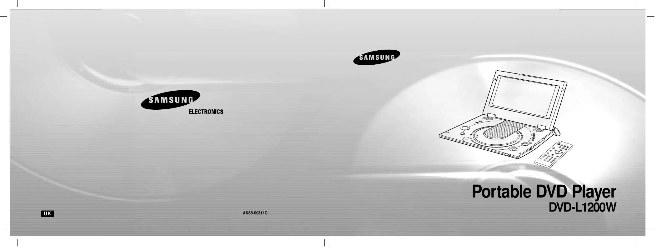 Mode d'emploi SAMSUNG DVD-L1200W