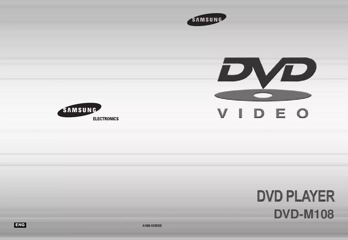 Mode d'emploi SAMSUNG DVD-M108-XTL