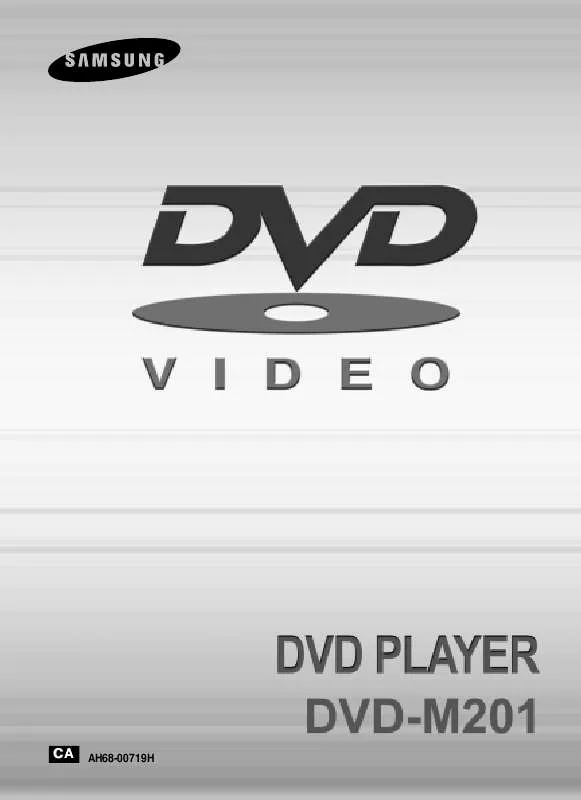 Mode d'emploi SAMSUNG DVD-M201