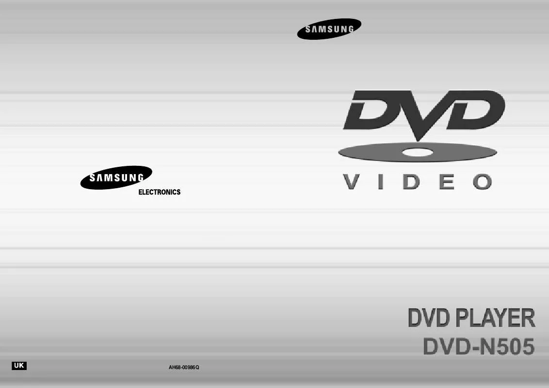 Mode d'emploi SAMSUNG DVD-N505