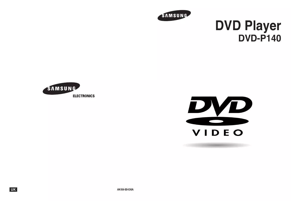 Mode d'emploi SAMSUNG DVD-P140