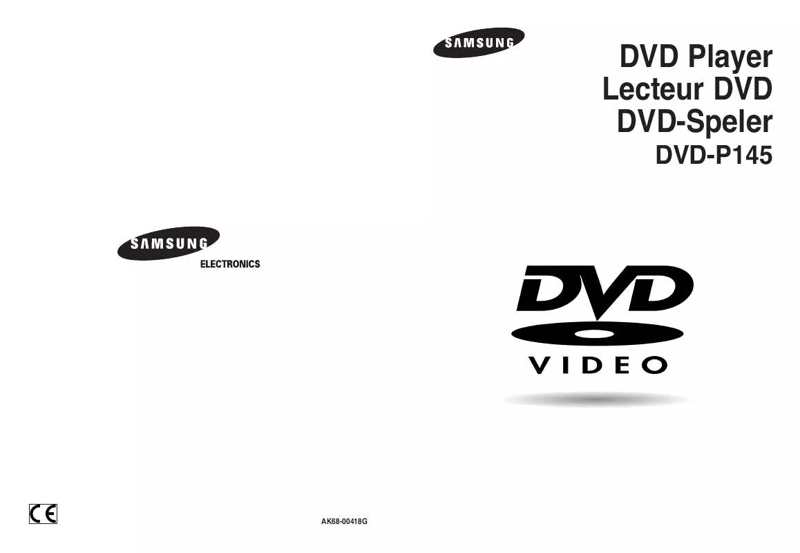 Mode d'emploi SAMSUNG DVD-P145