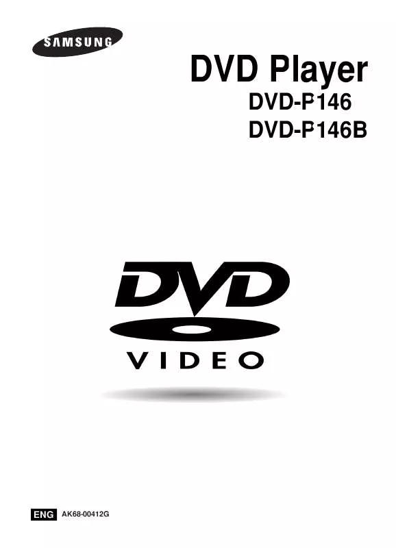 Mode d'emploi SAMSUNG DVD-P146