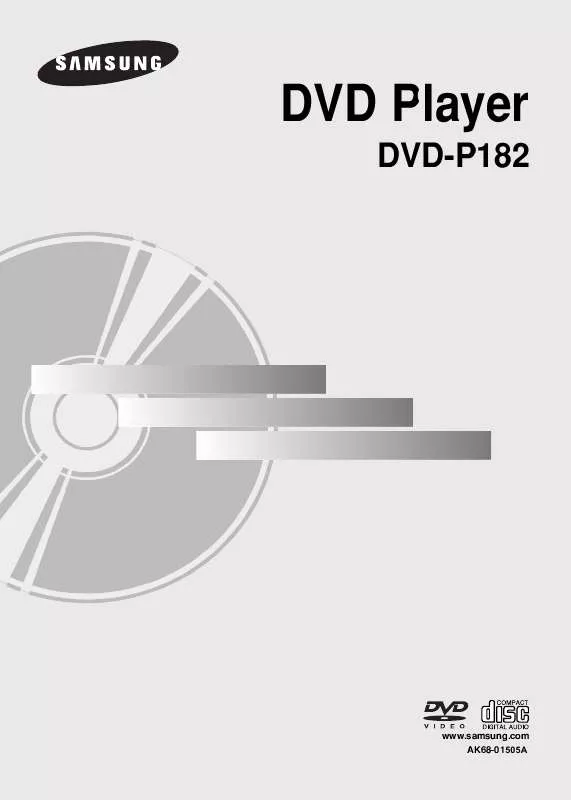 Mode d'emploi SAMSUNG DVD-P182