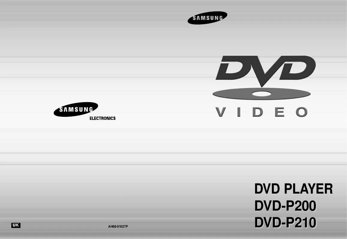 Mode d'emploi SAMSUNG DVD-P200