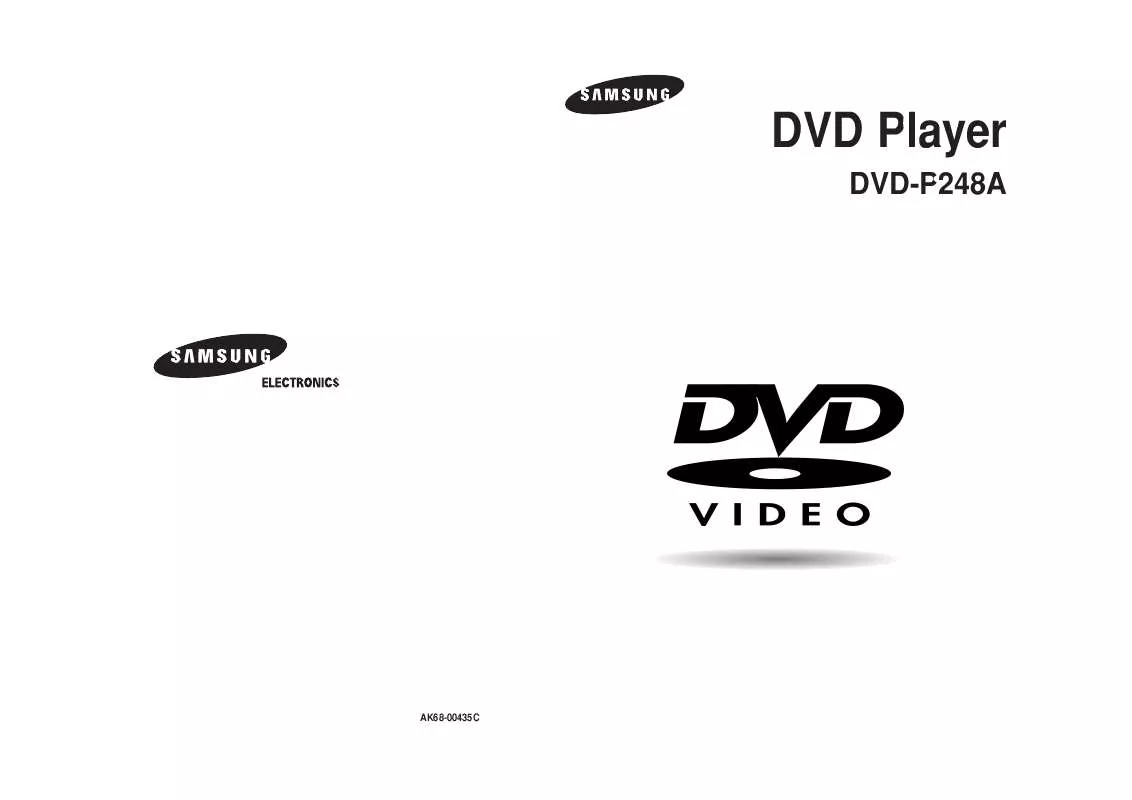 Mode d'emploi SAMSUNG DVD-P248A