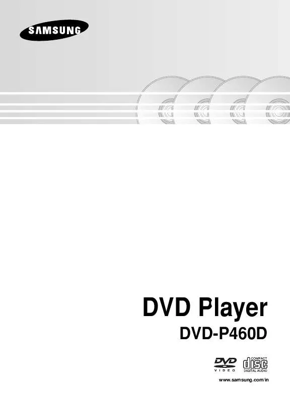 Mode d'emploi SAMSUNG DVD-P460D