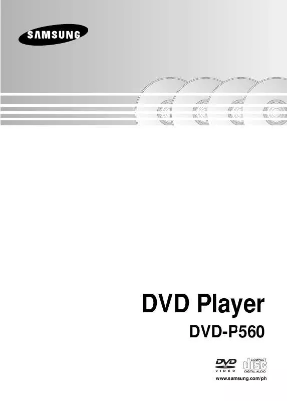 Mode d'emploi SAMSUNG DVD-P560