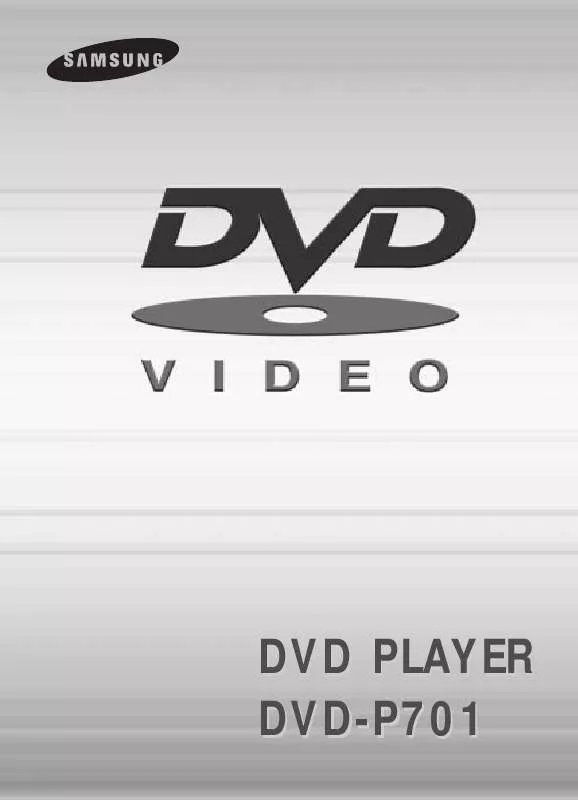 Mode d'emploi SAMSUNG DVD-P701/XAA