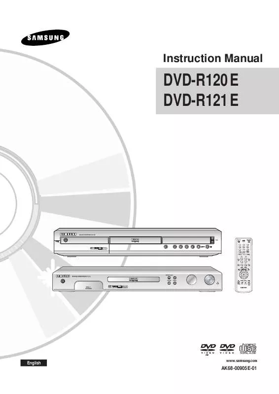 Mode d'emploi SAMSUNG DVD-R120E