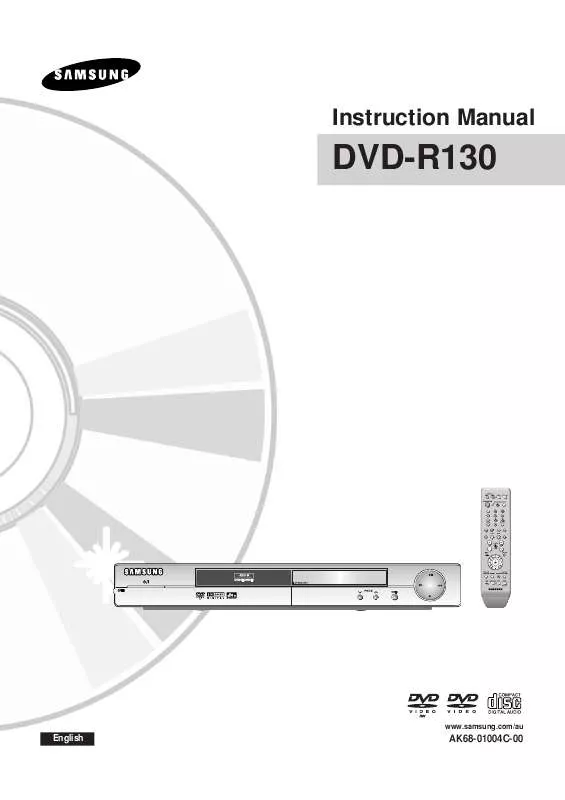 Mode d'emploi SAMSUNG DVD-R130