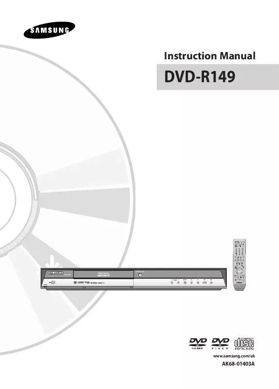 Mode d'emploi SAMSUNG DVD-R149