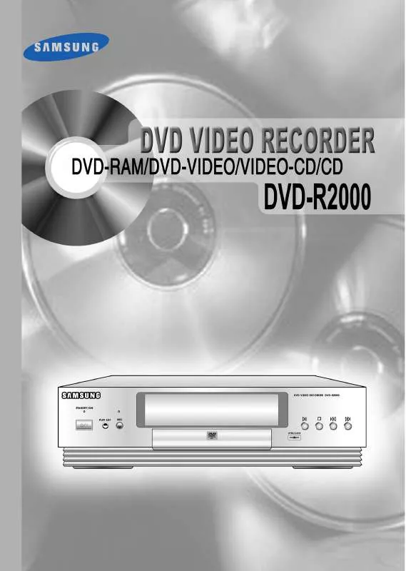 Mode d'emploi SAMSUNG DVD-R2000