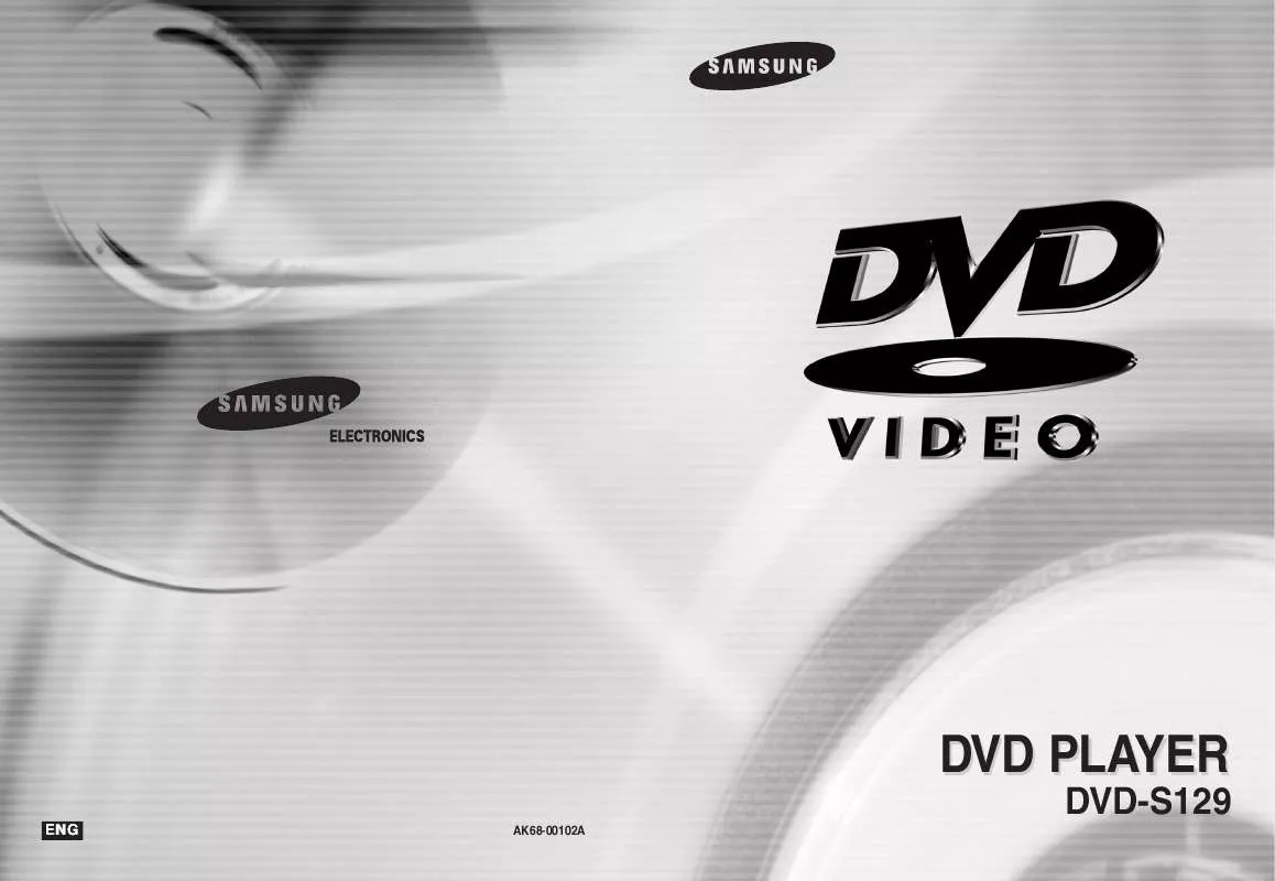 Mode d'emploi SAMSUNG DVD-S129