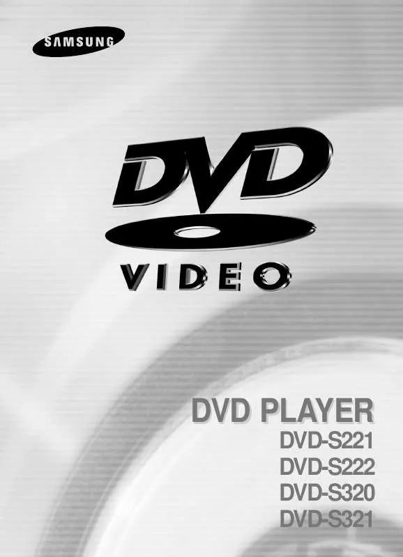 Mode d'emploi SAMSUNG DVD-S221