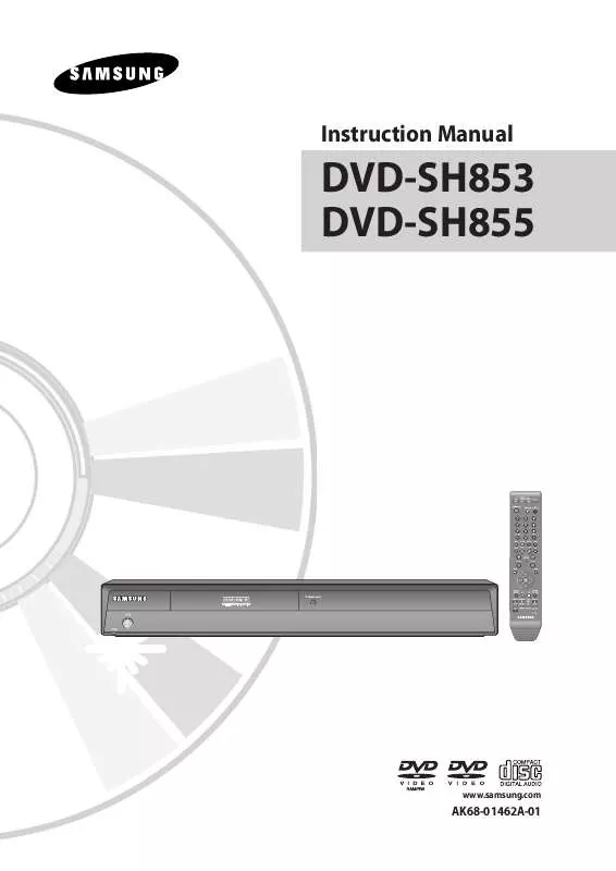 Mode d'emploi SAMSUNG DVD-SH853