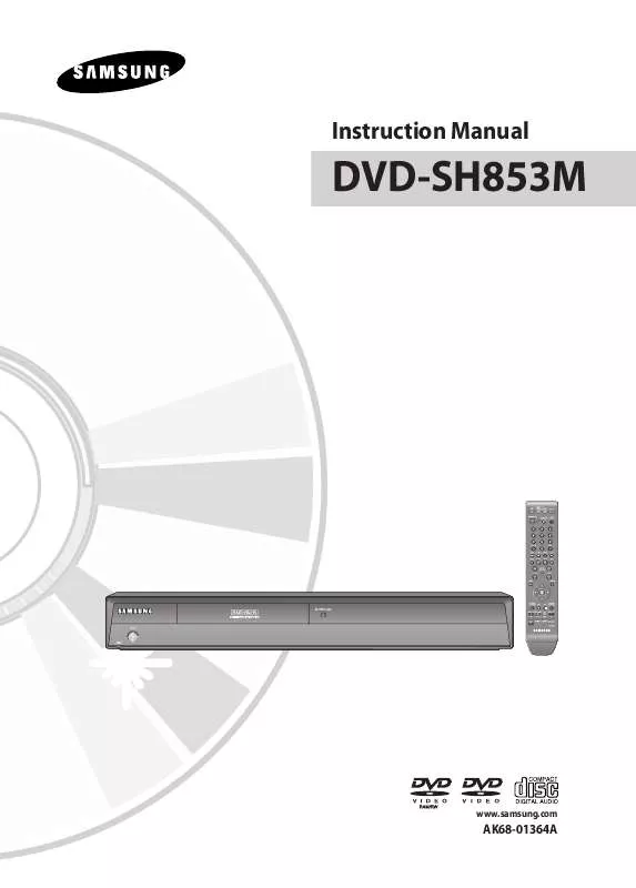 Mode d'emploi SAMSUNG DVD-SH853M