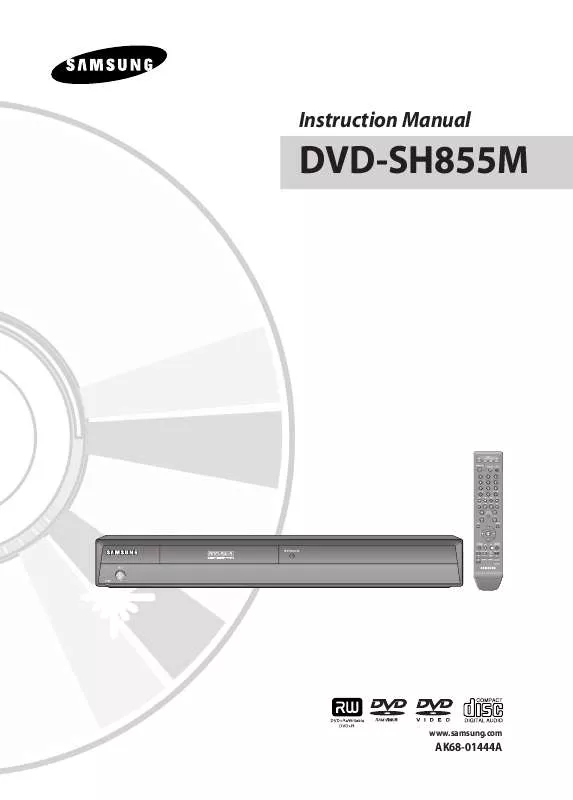 Mode d'emploi SAMSUNG DVD-SH855M