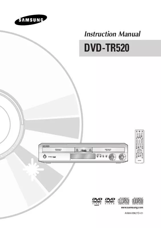 Mode d'emploi SAMSUNG DVD-TR520