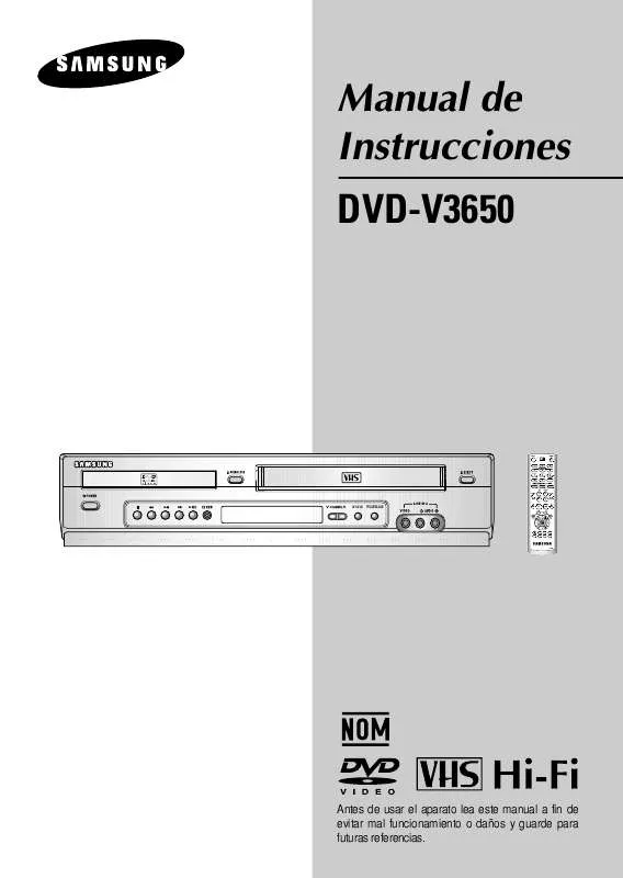 Mode d'emploi SAMSUNG DVD-V3650