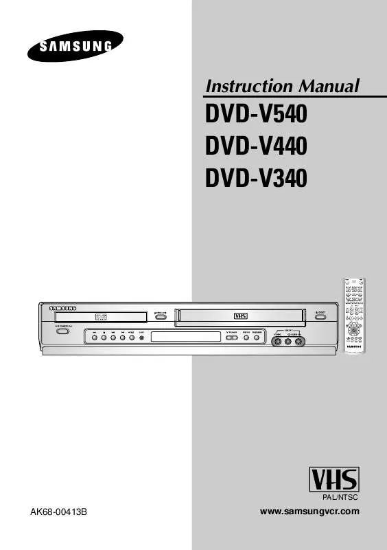 Mode d'emploi SAMSUNG DVD-V440