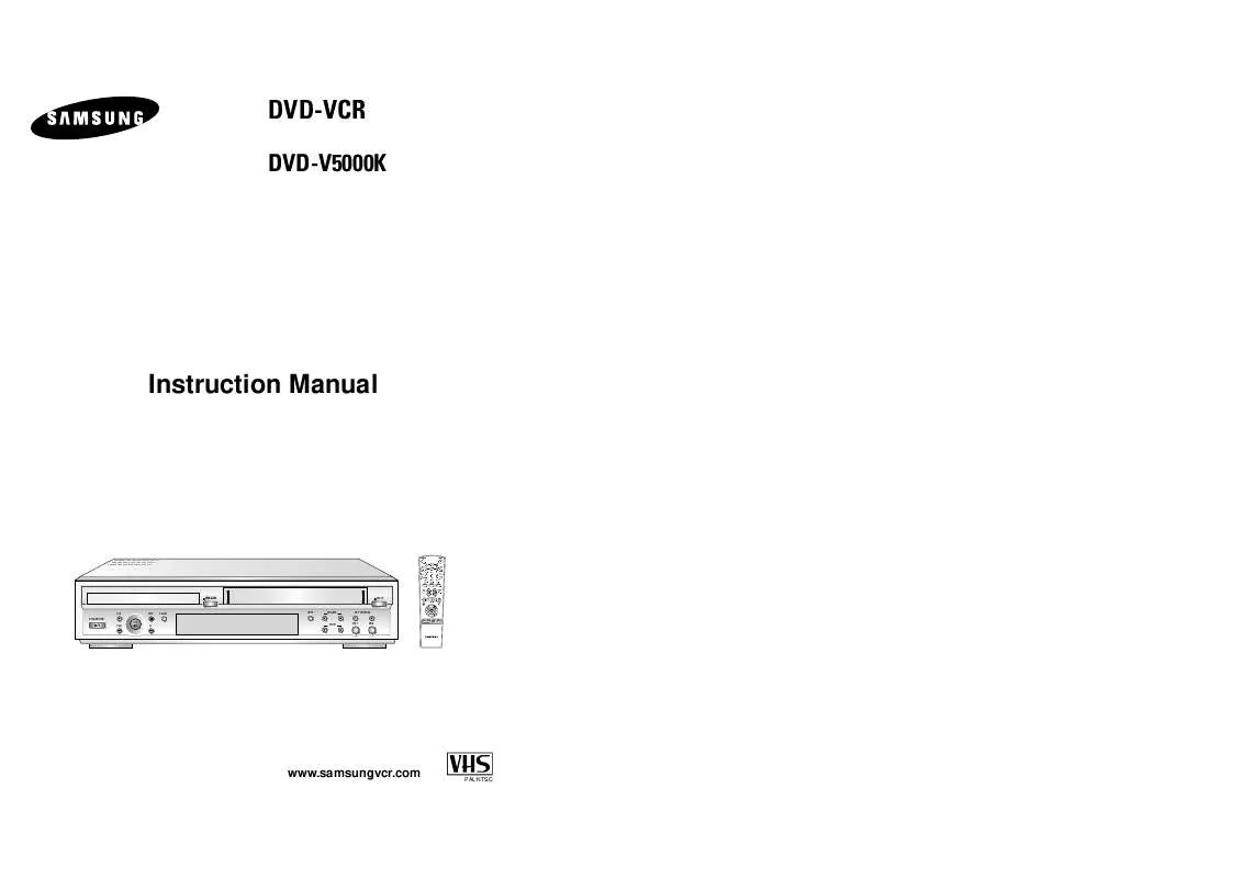 Mode d'emploi SAMSUNG DVD-V5000K