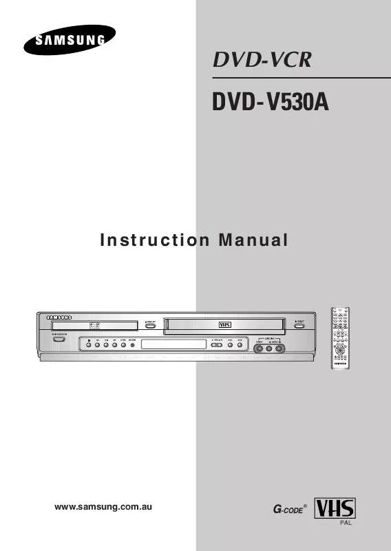 Mode d'emploi SAMSUNG DVD-V530