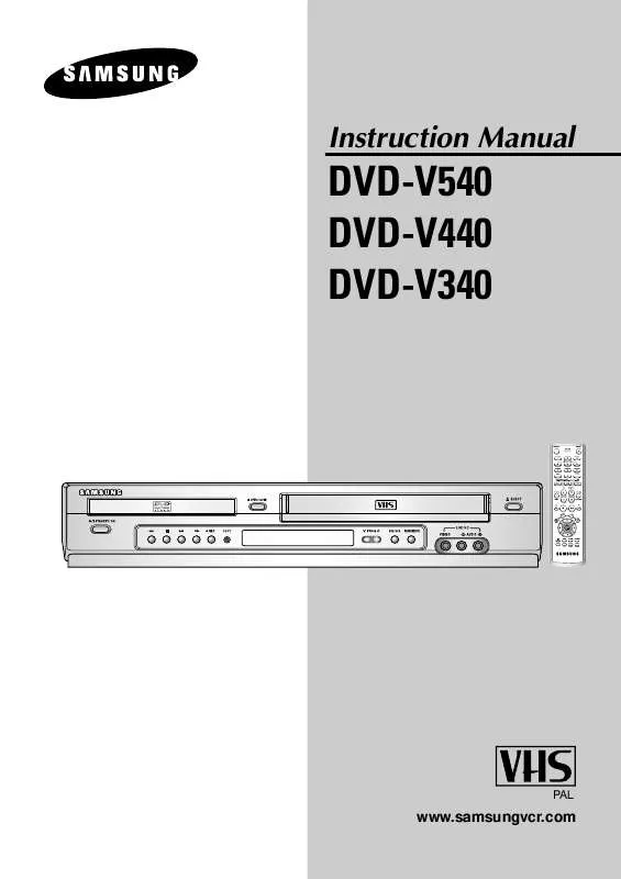 Mode d'emploi SAMSUNG DVD-V540