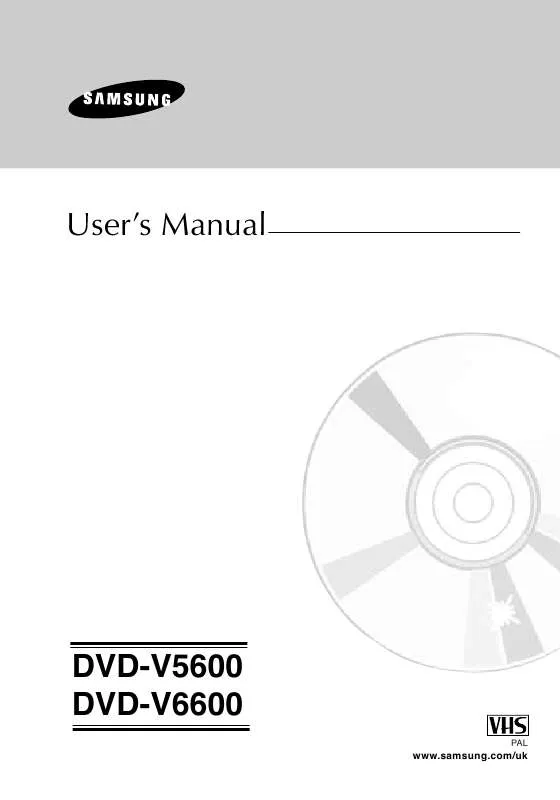 Mode d'emploi SAMSUNG DVD-V5600