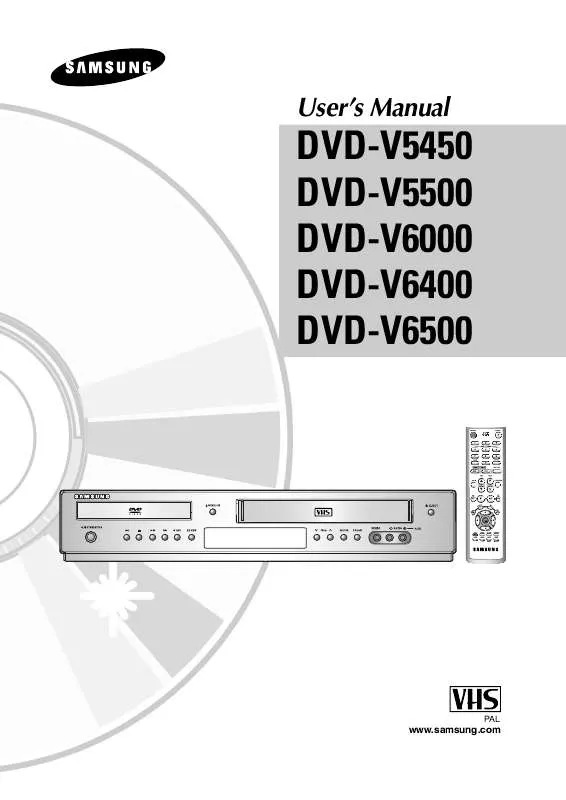 Mode d'emploi SAMSUNG DVD-V6400