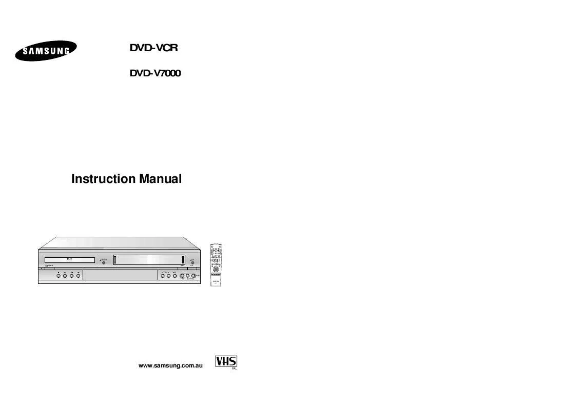 Mode d'emploi SAMSUNG DVD-V7000V