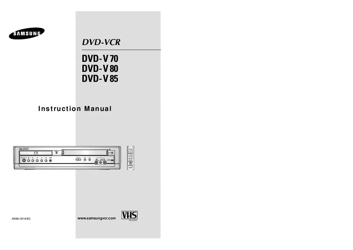 Mode d'emploi SAMSUNG DVD-V80