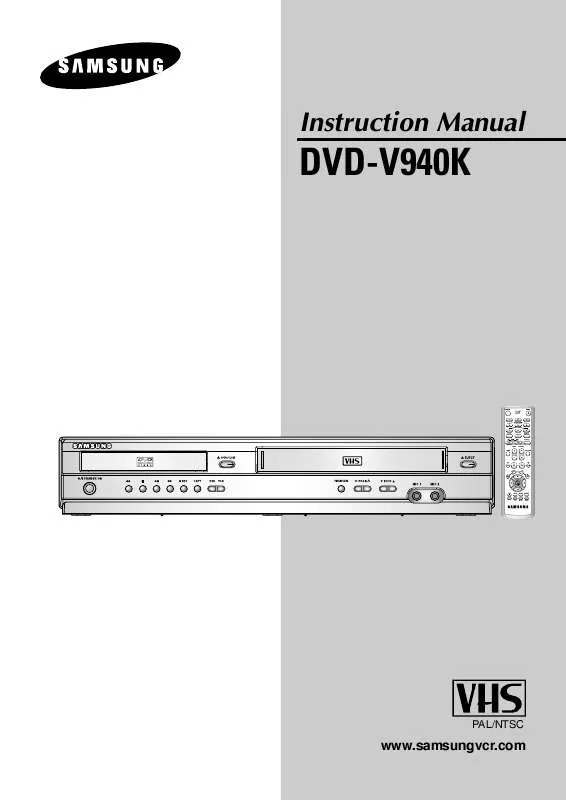 Mode d'emploi SAMSUNG DVD-V940K