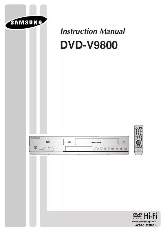 Mode d'emploi SAMSUNG DVD-V9800