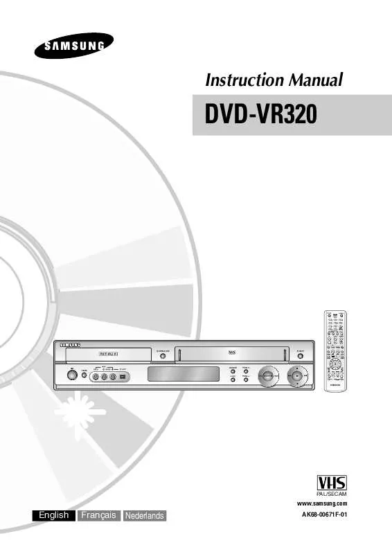 Mode d'emploi SAMSUNG DVD-VR320P