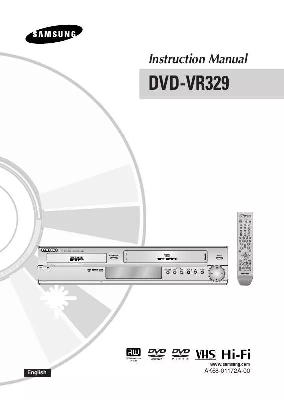 Mode d'emploi SAMSUNG DVD-VR329