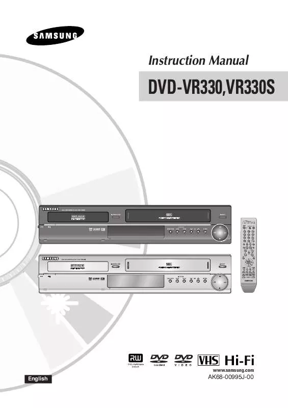 Mode d'emploi SAMSUNG DVD-VR330S