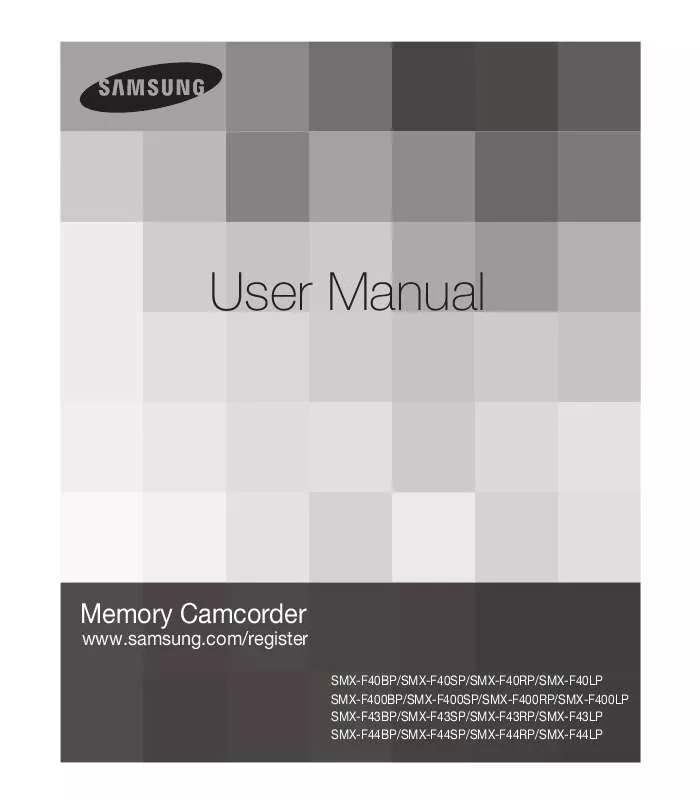 Mode d'emploi SAMSUNG F40 SILVER