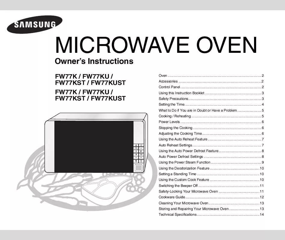 Mode d'emploi SAMSUNG FW77KU-B