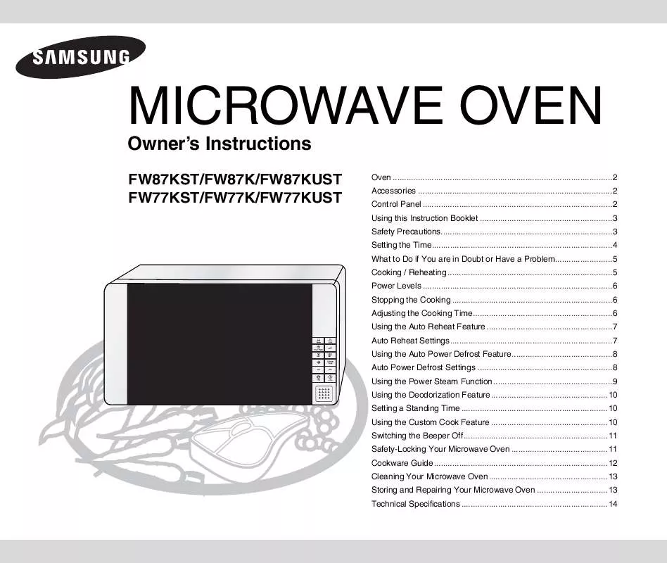 Mode d'emploi SAMSUNG FW77KUST