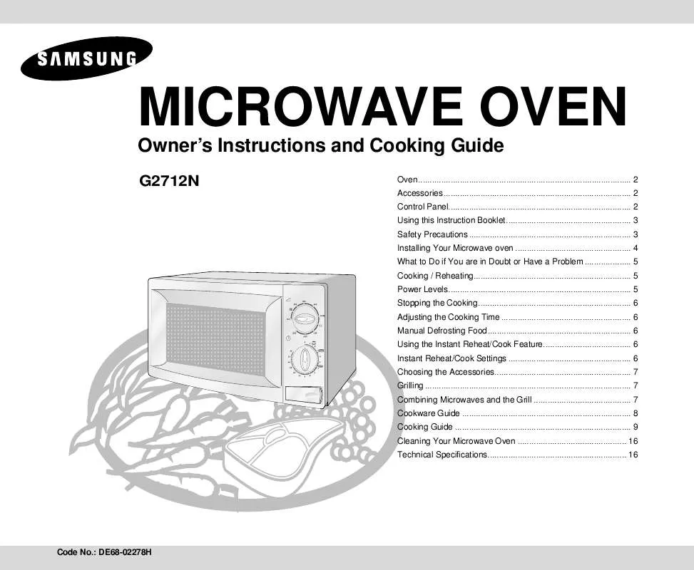 Mode d'emploi SAMSUNG G2712N