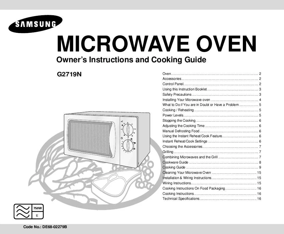 Mode d'emploi SAMSUNG G2719N