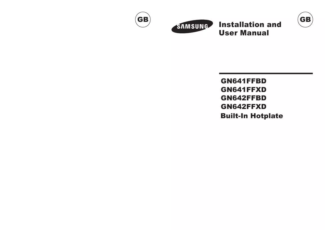 Mode d'emploi SAMSUNG GN641FFXD