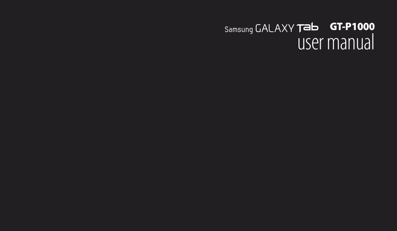 Mode d'emploi SAMSUNG GALAXY TAB GT-P1000 M16