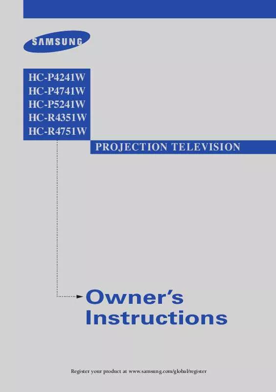 Mode d'emploi SAMSUNG HC-R4241W