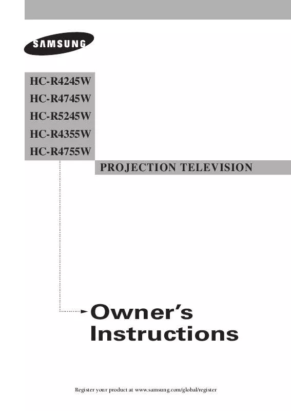 Mode d'emploi SAMSUNG HC-R4355